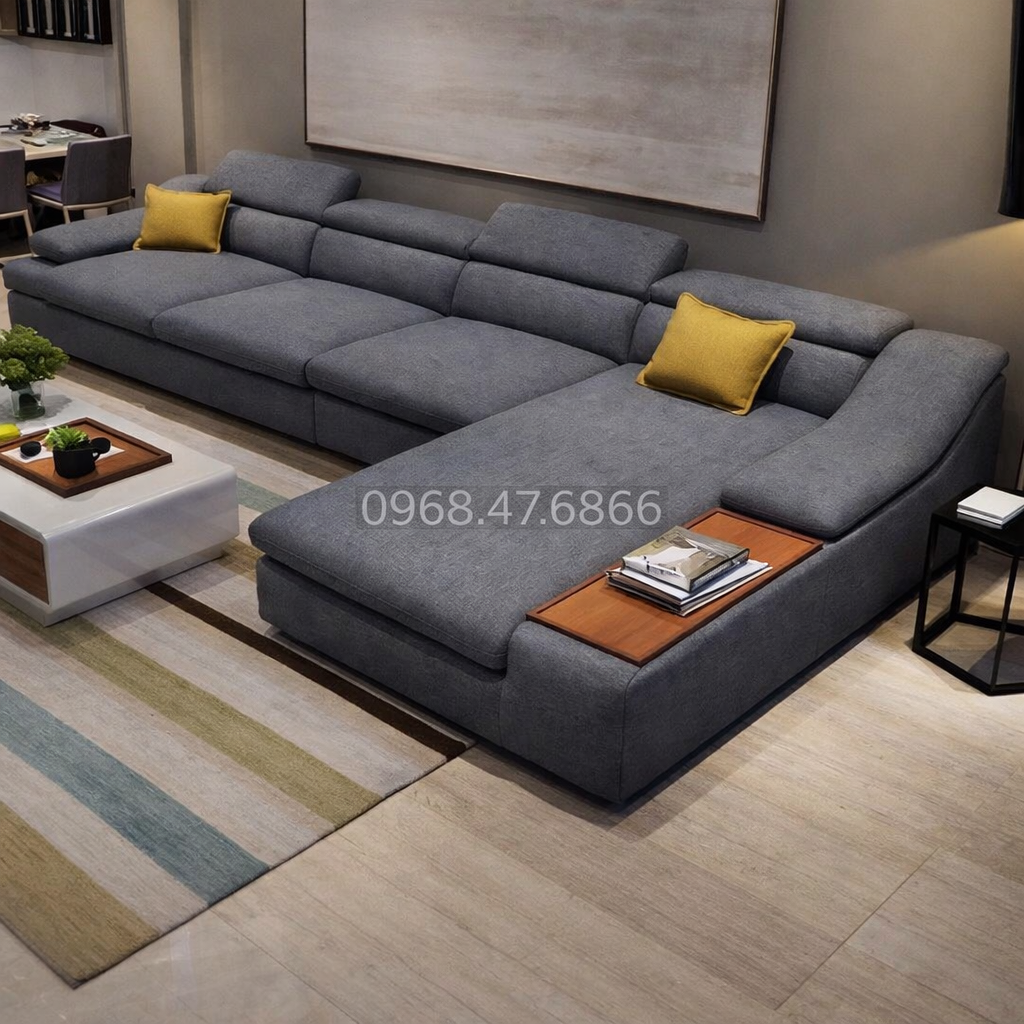 sofa vải VBC08 ghế Sofa vải góc VBC08